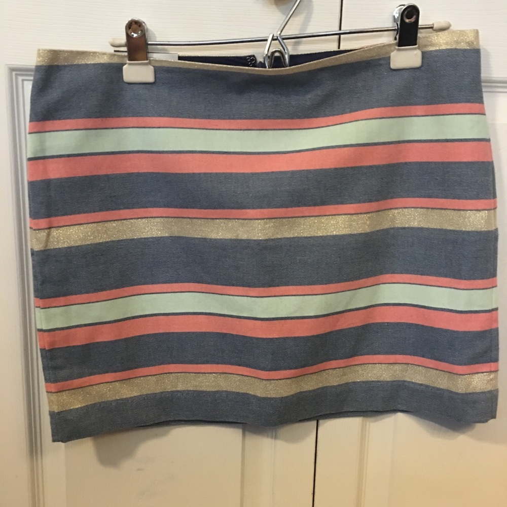 Gap Chambray Striped Skirt